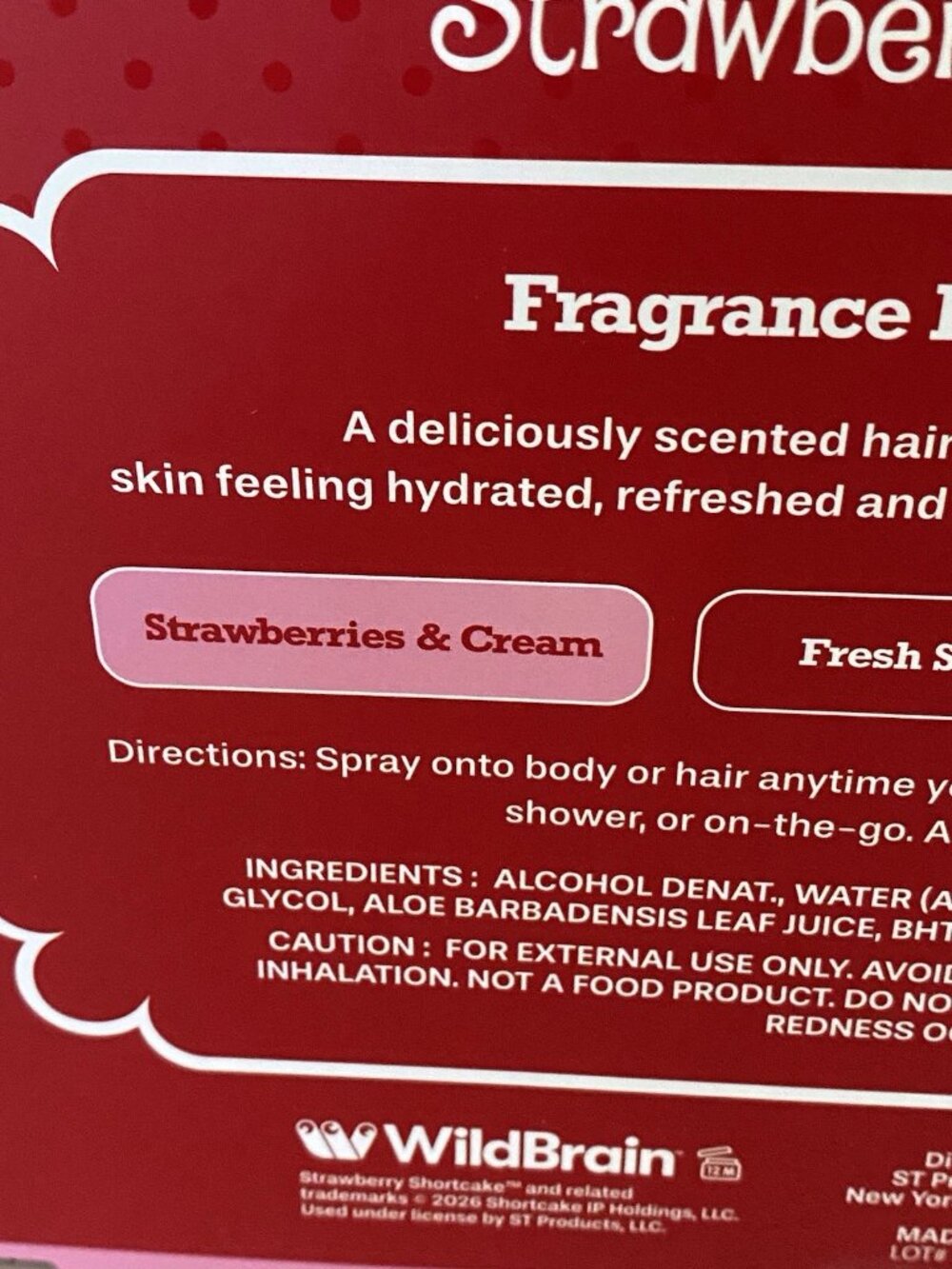 Set Of 3 Strawberry Shortcake Hair & Body Mist Clip & Go 1.3 fl oz Fresh NEW - Picture 6 of 12